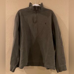 Polo Ralph Lauren Half-Zip olive Green Pullover Sweater